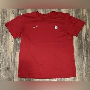 Oklahoma Sooners Shirt Adult Mens XL X-Large Red College University Nike Dri Fit